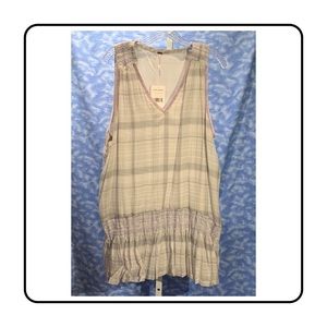 NWT! Free People sleeveless dress, plaid, Sz S
